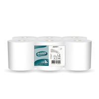 Amoos Papel cocina pack 6 rollos bobina ,tambien silve de secamanos Mecha Laminado Gofrado doble capa , 210 servicios - details 0