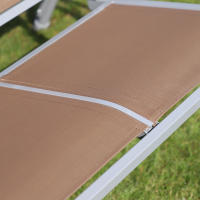 Outsunny Columpio Balancín Jardín de 3 Plazas con Toldo Ajustable Respaldo Transpirable y Marco de Metal para Terraza Balcón Exterior Carga 240 kg 171x108x154 cm - details 6
