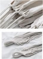 Soft cotton garden hammock with backpack, ideal for garden, porch, travel, camping - details 3