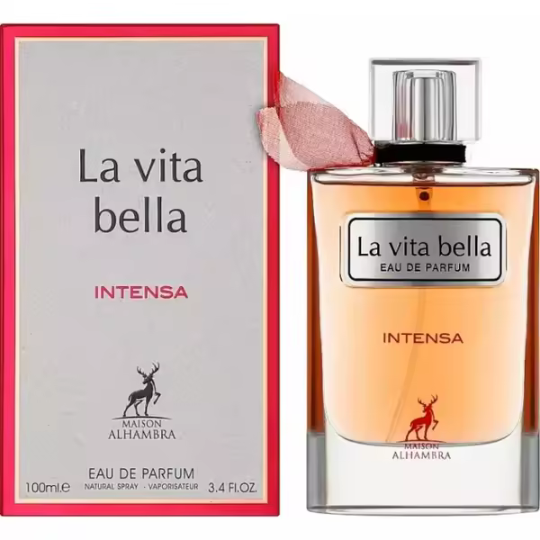 Perfume arabe de mujer La vita bella Maison alhambra 100ml, Fragancia dulce, sensual, exótica, Colonia de mujer oriental NOVEDAD - 1