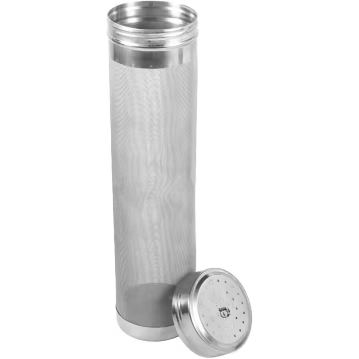Filter de Embudo seco de Barril de cerveza con husillo de lúpulo de Maple inoxidable, colador de Malla de 300 micrones - 1