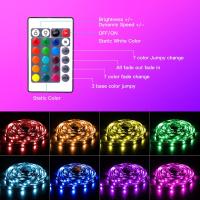 Tira De Luces LED RGB 5050 DC5V USB Con 24 Teclas Bluetooth Y Control Remoto Cambio De Color Para Decoración De Navidad Y Dormitorio - details 1
