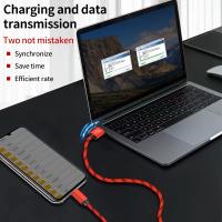 Cable De Carga Y Datos USB Tipo C Super Largo Para Samsung Xiaomi Vivo OPPO Redmi Acabado Metálico Compatible Con Smartphones - details 4