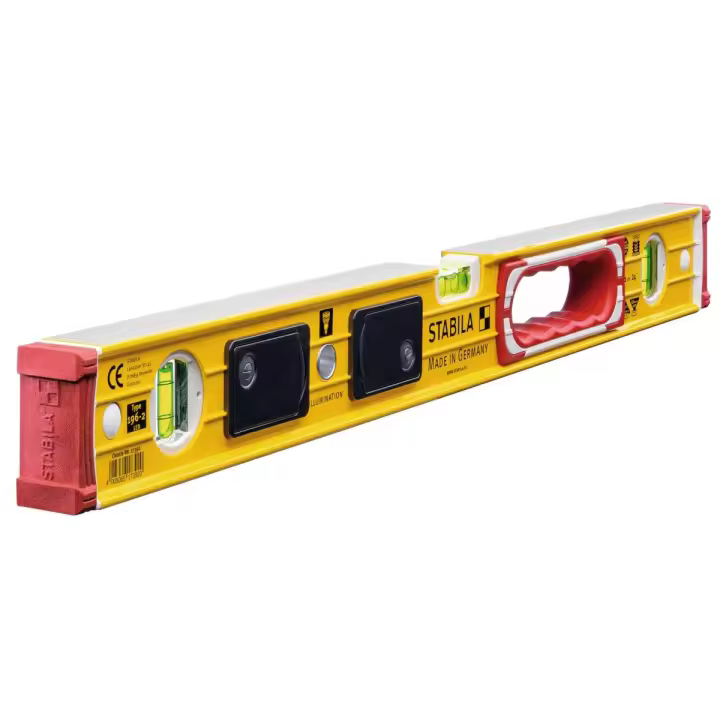 Stabila 173920 - Nivel de burbuja iluminado de 60 cm Serie 196-2LED - 1