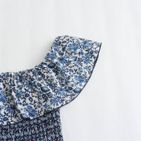Vestido Largo Sin Mangas De Mujer TRAF Elegante Y Moderno De Verano Con Estampado De Flores Y Cuello Bajito Para Fiestas Y Noches - details 16