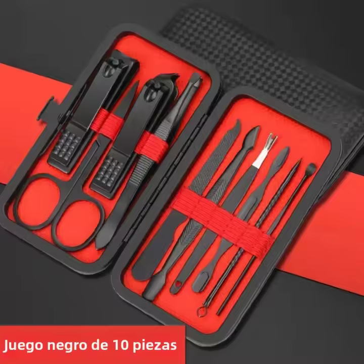 Kit De Tijeras De Uñas Profesionales 7-24pcs Ligero Y Duradero Herramientas De Manicura Y Pedicura De Precisión Para Hombres Y Mujeres Acero Inoxidable - 1