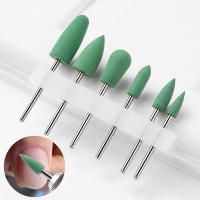 Set De 6 Piezas De Cabezas De Molienda Para Manicura En Silicona Herramientas De Lijado Y Pulido Para Uñas Combinación De Plástico - details 4