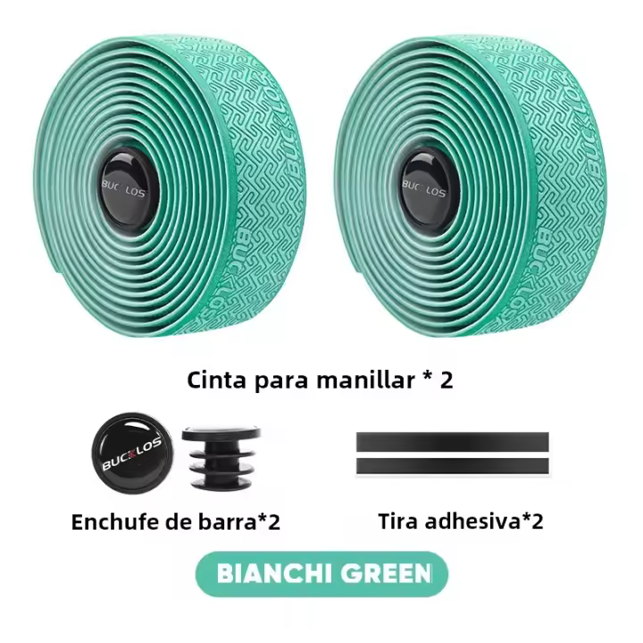 Cinta De Manillar De Bicicleta BUCKLOS EVA PU Antideslizante Absorbedor De Choques Envoltura De Ciclismo Con Tapa De Barra Accesorios De Bicicleta Tamaños 2150x30x3mm Peso 66.9g/Pareja - 1
