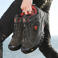 HIKEUP Zapatos De Senderismo Para Hombres Calidad Superior Duraderos Cuero Suela De Goma Para Actividades Al Aire Libre Zapatillas De Caminar - details 16