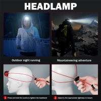 Linterna Frontal Recargable LED Portátil Para Correr Camping Ciclismo Luz De Trabajo Exterior Torcha Frontal Resistente Al Agua - details 20