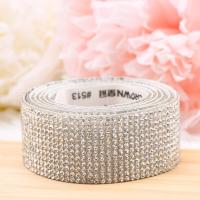 Cinta De Rhinestone Adhesiva De 1 Yarda Para Decoración De Ropa Eventos Coches Teléfonos Artesanías Material De Poliéster - details 6