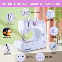 Máquina de Coser Portátil Eléctrica | Kit de Costura Includo | Compacta para Hogar, Viajes y Punto Cruzado | Ideal para Principiantes y Proyectos DIY - details 3