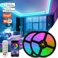 Tira LED RGB Inteligente Tuya WiFi DC 12V 5050 Para Decoración De Dormitorio Compatible Con Alexa Control De Color Cambio Voz Control Remoto Para Sala De Estar - details 0