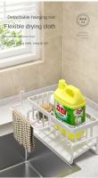Organizador Multifuncional De Esponjas Para Cocina Estante Colgante Para Fregadero Almacenamiento De Paños Y Detergente - details 8