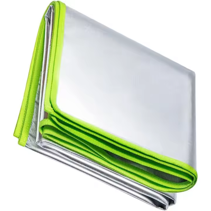 Fireproof Grill Mat Rectangular Fire Pad Pit Grill Mat Deck Pctor Portable Camping Accessories (Green) - 1