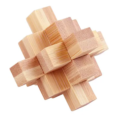 Juego De Rompecabezas De Madera 3D Para Adolescentes Y Adultos Juguete De Lógica Cubo Mágico Teaser De Madera Rompecabezas Geométrico - 1