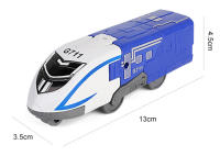 Juguete De Robot Tren De Alta Velocidad Desplazable Modelo De Combinación De Tren Tríada Figura Metálica De Ensamblaje Para Niño - details 10