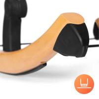 Kinderkraft - FINIO Hamaca bebé, Balancin para bebés 0-9 kg, Patas de madera, Posición tumbada, Materiales suaves, Fácil de limpiar, Diseño escandinavo, Negro… - details 6