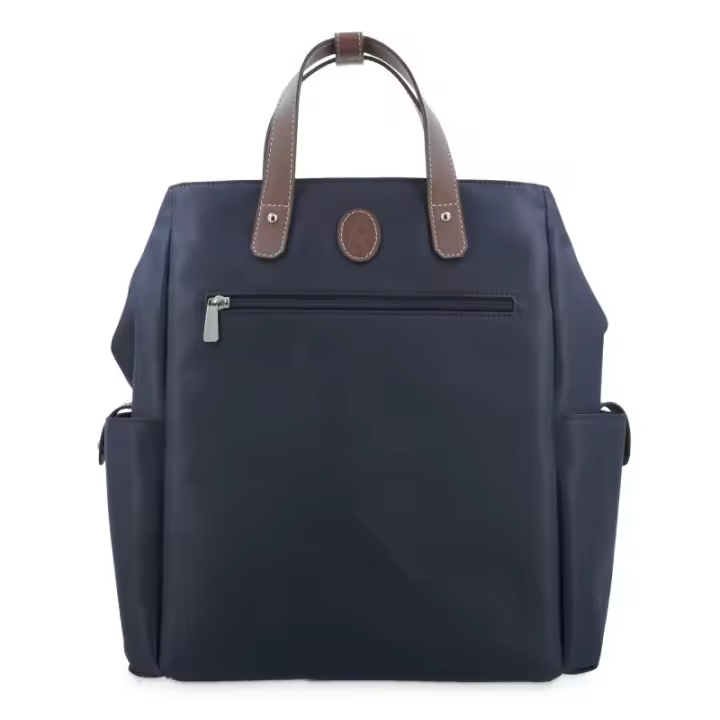 EL POTRO: MOCHILA/BOLSO UNISEX DE LONA/PIEL 3710-PARIS-AZUL El Potro - 1