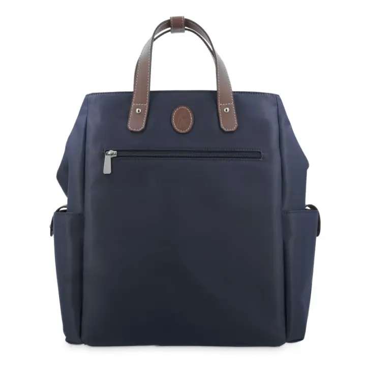EL POTRO: MOCHILA/BOLSO UNISEX DE LONA/PIEL 3710-PARIS-AZUL El Potro - 1
