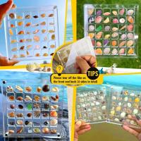 Caja De Exhibición De Conchas Magnéticas Acrílicas Con 36 Cuentas Caja De Almacenamiento Para Joyería Y Uñas Organizador De Contenedor Transparente Moderno - details 15