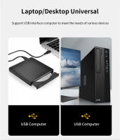 ROUHONG Emulador De CD DVD Externo USB 2.0 Slim Para Laptops Y PCs De Escritorio Lectura Y Grabación De DVD-RW Compatible Con Windows 7/8/10 - details 5