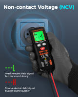 MT01 Mini Multímetro Inteligente Digital AC DC NCV Prueba De Voltaje Y Ohmímetro Rango Automático 600V Para Electricistas - details 4