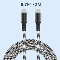 Cargador USB C de 45 W, Cargador rápido con Cable Tipo C a Tipo C, Cable Trenzado de Carga de Nailon de 2 m, Con el protocolo USB C PD, ofrece 45 W de carga súper rápida Compatible con Moviles Samsung Iphone Xiaomi y Ordenador Portátiles. Potencia de 45 W - details 4