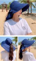 Gorro De Paseo Para Mujer Verano Protección UV Amplio Con Cola De Caballo Plegable Para Playa Y Viajes Estilo Panama - details 6