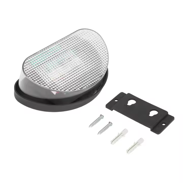 Lámpara de pared solar con 8 luces LED para exteriores, para vallas, patios y jardines - 1