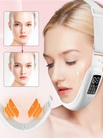 Masajeador Facial EMS Levantador De Pecho Doble V Con Luz Roja Y Azul LED Dispositivo De Cuidado De La Piel Para Adelgazamiento Y Tonificación Facial - details 12