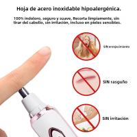 Afeitadora Eléctrica Para Mujer Trimmer De Pelo Painless Para Piernas Bikini Cara Barba Mustaza Armpitas Eliminador De Pelo Portátil Epilador - details 2