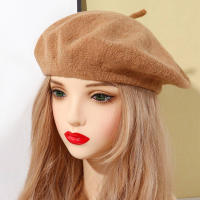 Gorro De Punto Para Mujer Estilo Francés Versátil Y De Moda Para Otoño E Invierno. Adecuado Para Uso Diario Y Al Aire Libre. Material De Acrílico. - details 7