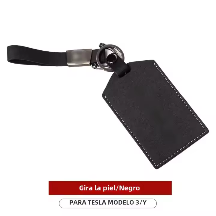 Porta Llaveros De Cuero PU Para Tesla Model 3 Y 2023 2022 Funda Protectora Completa Accesorios Para Llaves De Coche - 1