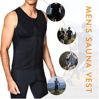 Chaleco De Sauna Para Hombres Entrenador De Cintura Sudadera Ajustador De Cuerpo Quemagrasa Top De Gimnasio Fitness Correas De Grasa - details 2