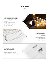 Luces De Cadena LED Con Hilo De Cobre 2M 3M 5M 10M Para Decoración De Fiesta De Boda Y Navidad Iluminación De Guirnalda Eléctrica Al Piloto - details 3