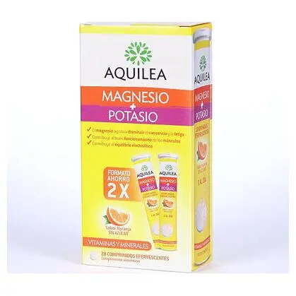 Aquilea Magnesio Y Potasio Efervescente 14 Cápsulas Duplo - 1