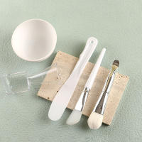 Set De 5 Piezas De Silicona Blanca Para Mezclar Máscaras De Cara Herramientas De Cuidado De La Piel Para Mujeres Y Chicas Belleza Salón Cosméticos - details 5