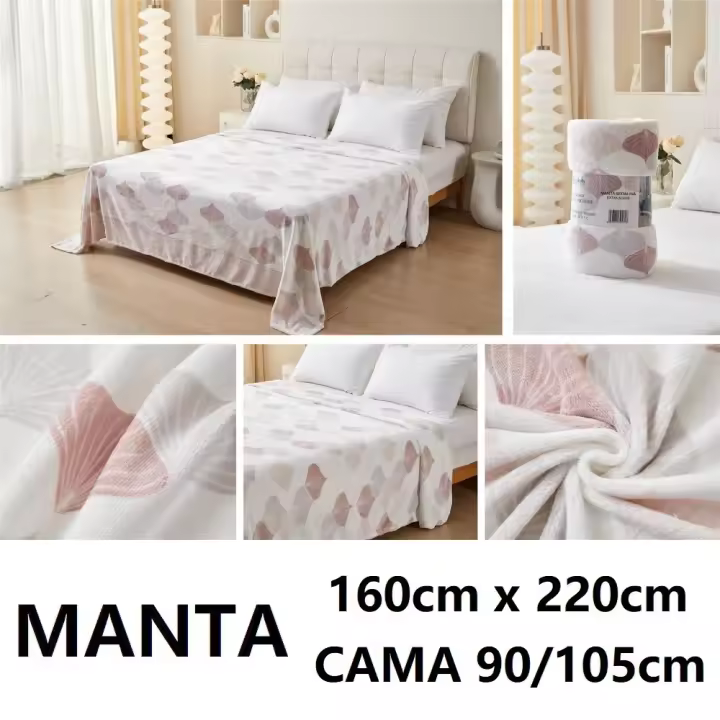 Manta sedalina extra suave estampada,medidas160x220cm para cama de 90cm/105cm, medidas 220x240cm para cama de 135cm/150cm,100% Poliéster,cm,fespu - 1