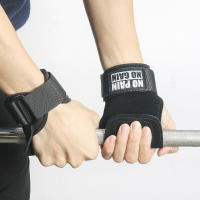 Guantes De Gimnasio Antideslizantes Y Resistente Al Desgaste Para Levantamiento De Pesas Crossfit Ejercicio De Agarradera Protección De Palma Cowhide - details 4