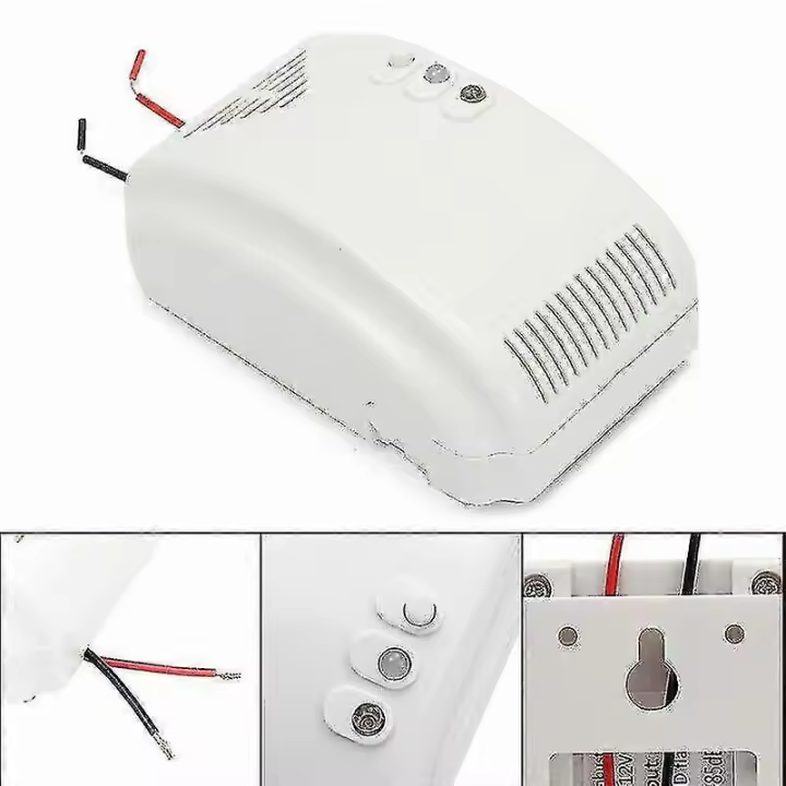Detector de gas de 12 V con sensor de alarma para propano, butano, GLP y gas natural. Ideal para autocaravanas y caravanas. - 1