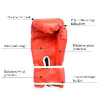 Guantes De Boxeo Para Adultos Y Niños De PU Transpirable Entrenamiento De Kickboxing Y Lucha Deportiva Para El Hogar - details 8