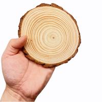 Círculos De Madera De Pino Natural No Terminados 3-12cm Para Manualidades DIY Bodas Y Decoración Del Hogar Discos Con Corteza - details 6