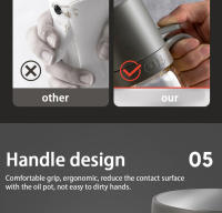 Oil Spray Bottle 250ml High Borosilicate Glass Cooking Oil Dispensers Olive Oil Sprayer Mister for Air Fryer Salad Baking - details 8