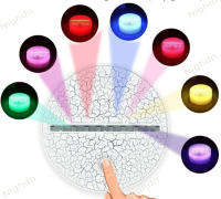 Lámpara De Noche LED 3D Soñador Con Control Remoto 16 Colores Cambiando Regalo Para Niñas Decoración De Habitación Luz De Mesa Al Lado Cama - details 7