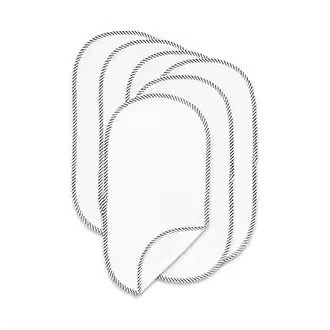 Paquete de 6 protectores de cambiador más grandes y suaves, impermeables, de 30 x 60 cm, lavables y reutilizables, superficie de franela 100 % algodón. - 1