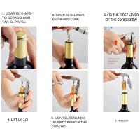 Abrepuertas Multifuncional Creativo De Acero Inoxidable Para Cerveza Y Vino Cuchillo De Vino Rojo Abrebotellas Ecológico - details 5