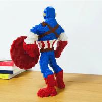 Banner - Bloques de construcción Capitán América Compatible con marvel