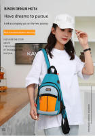 Mochila De Pecho Multifuncional Para Hombres Y Mujeres Puede Ser Usada Con Un Hombro O Dos Hombros Estilo Crossbody Moda - details 0
