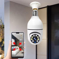 Cámara De Seguridad IP E27 3MP Wifi Con Seguimiento Automático De Humanos Zoom Digital Visión Nocturna En Color Monitor Interior - details 2
